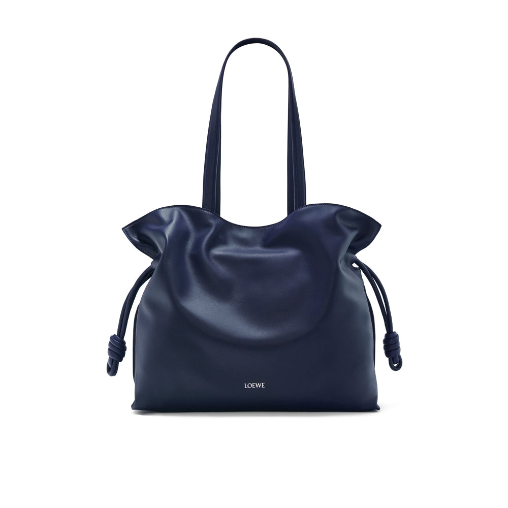 Loewe Large Flamenco clutch in nappa calfskin (Abyss Blue)