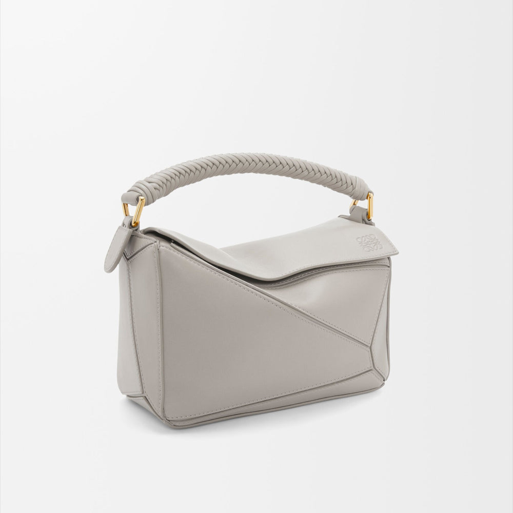 Loewe Small Puzzle bag in smooth calfskin (Shell Grey)