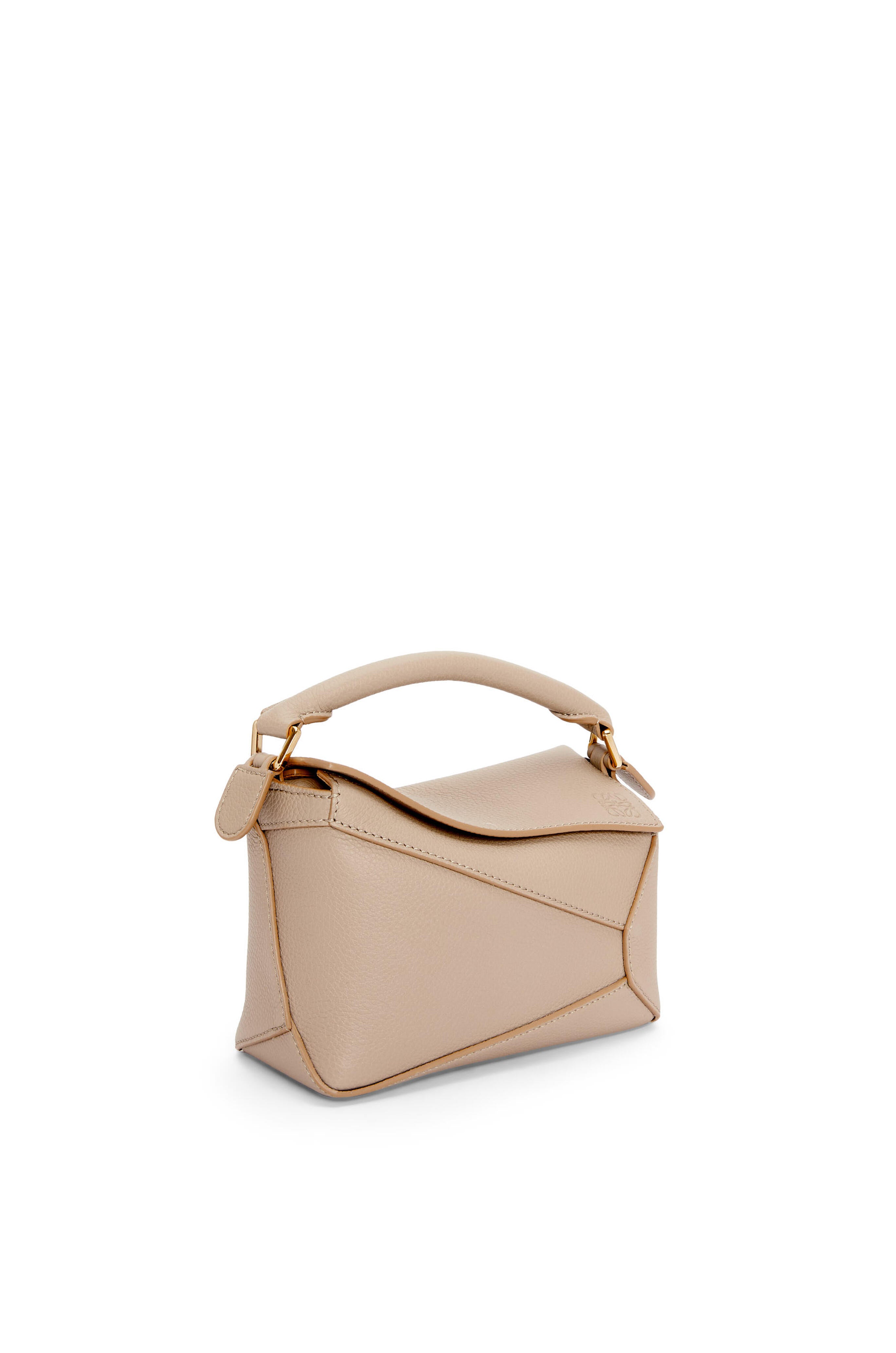 Loewe Mini Puzzle bag in soft grained calfskin (Sand)