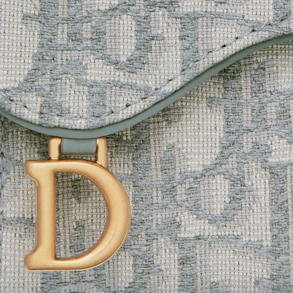 Hong Kong Stock - Dior Saddle Lotus Wallet (Gray Dior Oblique Jacquard)