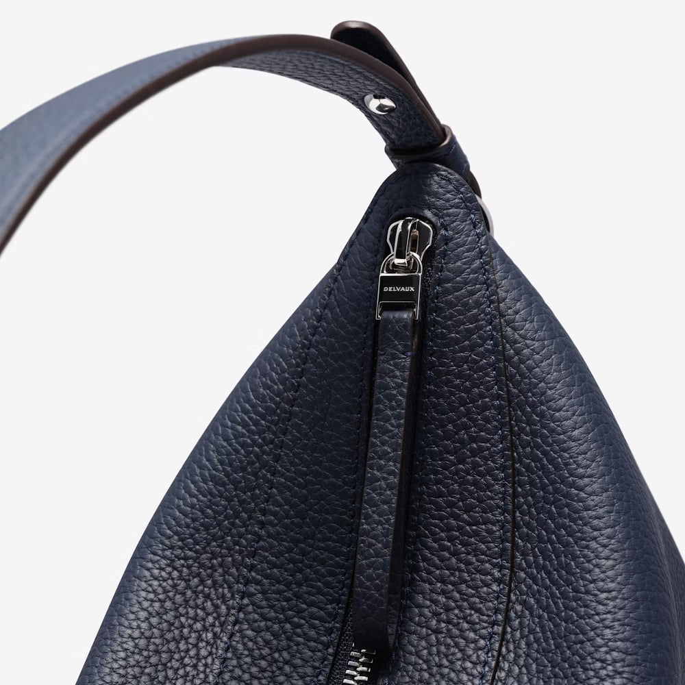 Delvaux Pin Swing in Taurillon Soft (Navy)