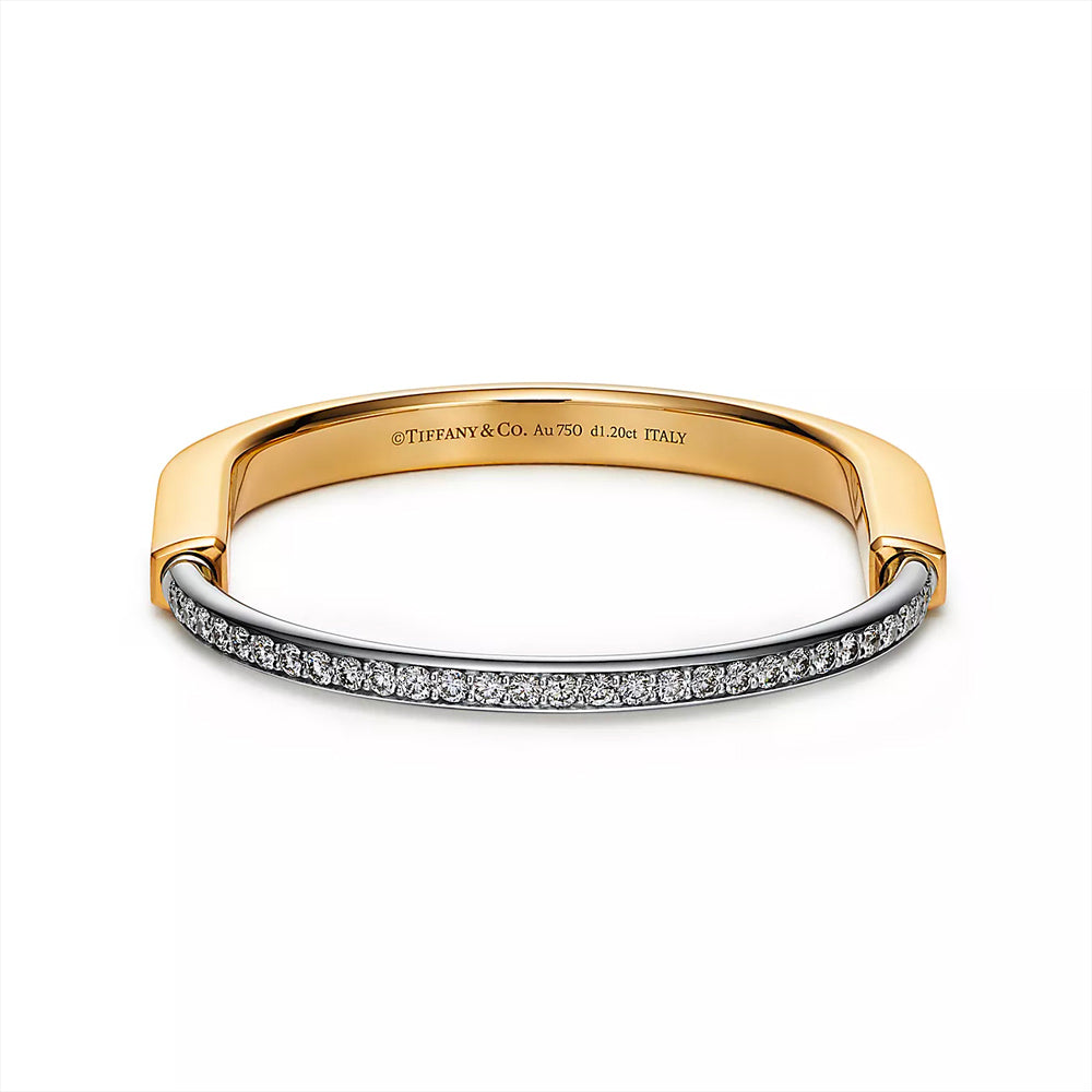 Tiffany bangle hot sale with diamonds