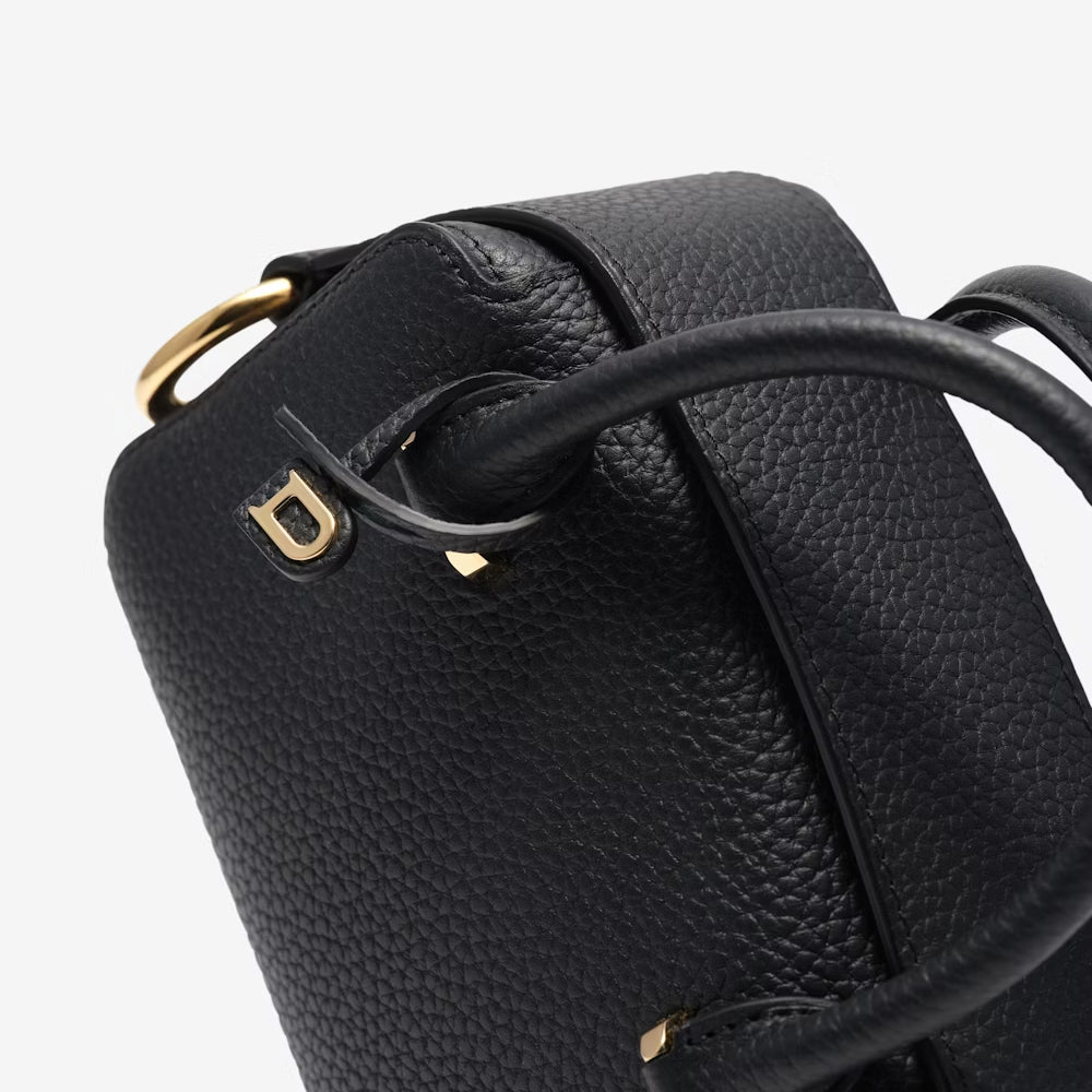 Delvaux Cool Box Nano in Taurillon Soft (Black)