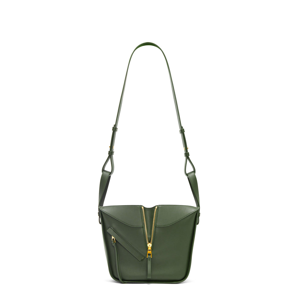 Loewe Compact Hammock bag in classic calfskin (Bottle Green)