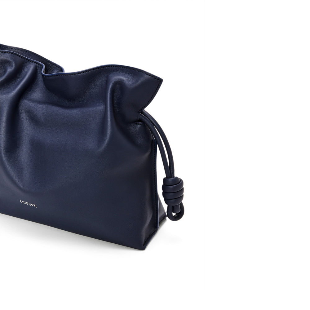 Loewe Medium Flamenco clutch in nappa calfskin (Abyss Blue)