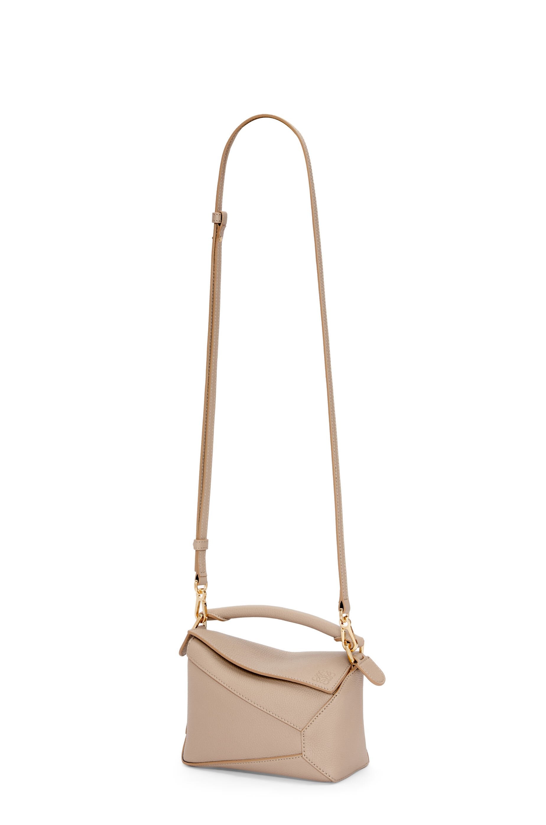 Loewe Mini Puzzle bag in soft grained calfskin Sand