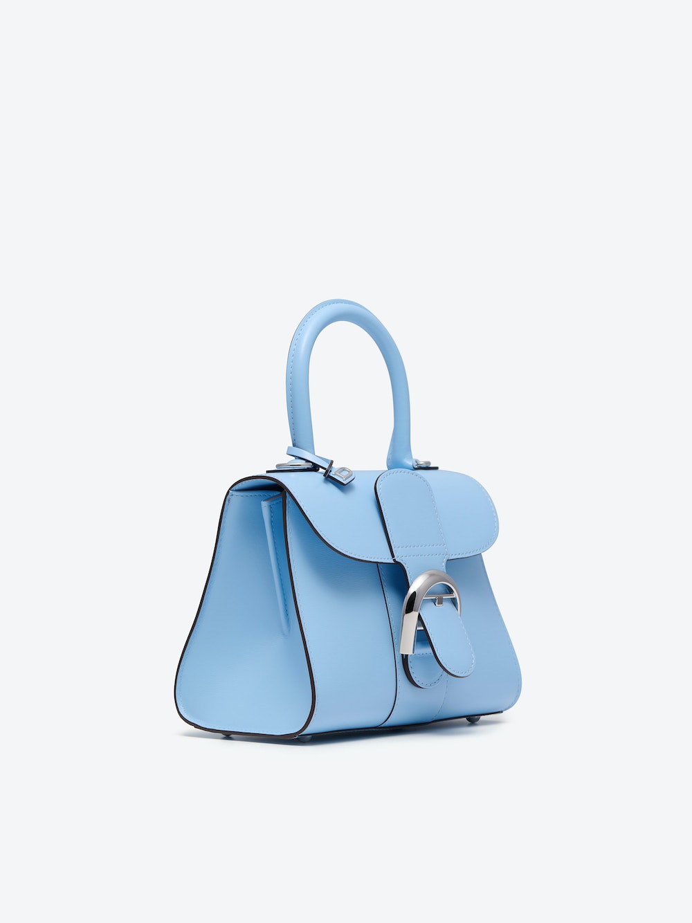 Delvaux Brillant Mini in Box Calf (Azure)