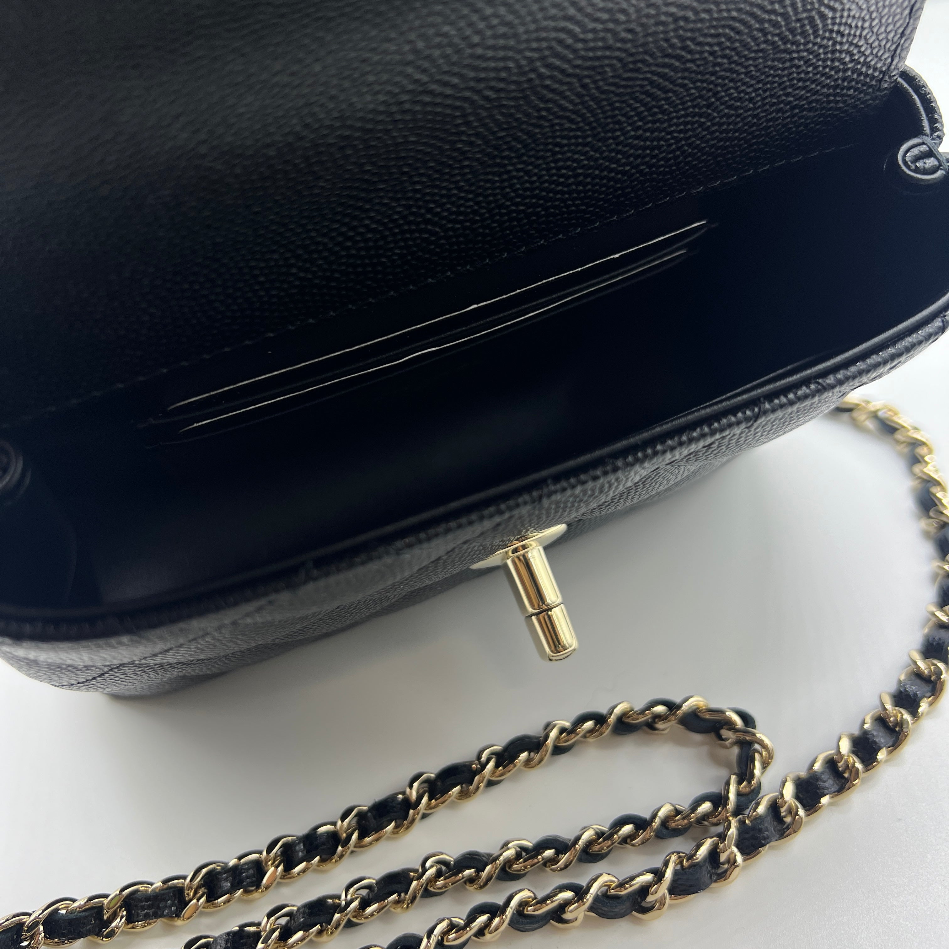 Hong Kong Stock - Chanel Mini Coco Clutch with Handle in Grained Calfskin