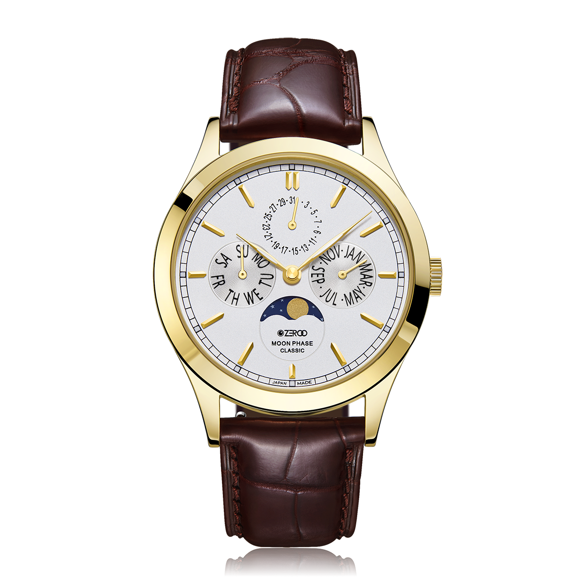 ZEROO C1 CLASSIC MOON PHASE (Color: ZC001GWH)