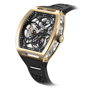 ZEROO T4 THE ARCHER FULL SKELETON TOURBILLON  (Color: ZT004GBK)