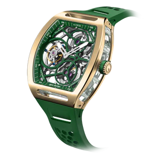 ZEROO T4 THE ARCHER FULL SKELETON TOURBILLON  (Color: ZT004GGR)