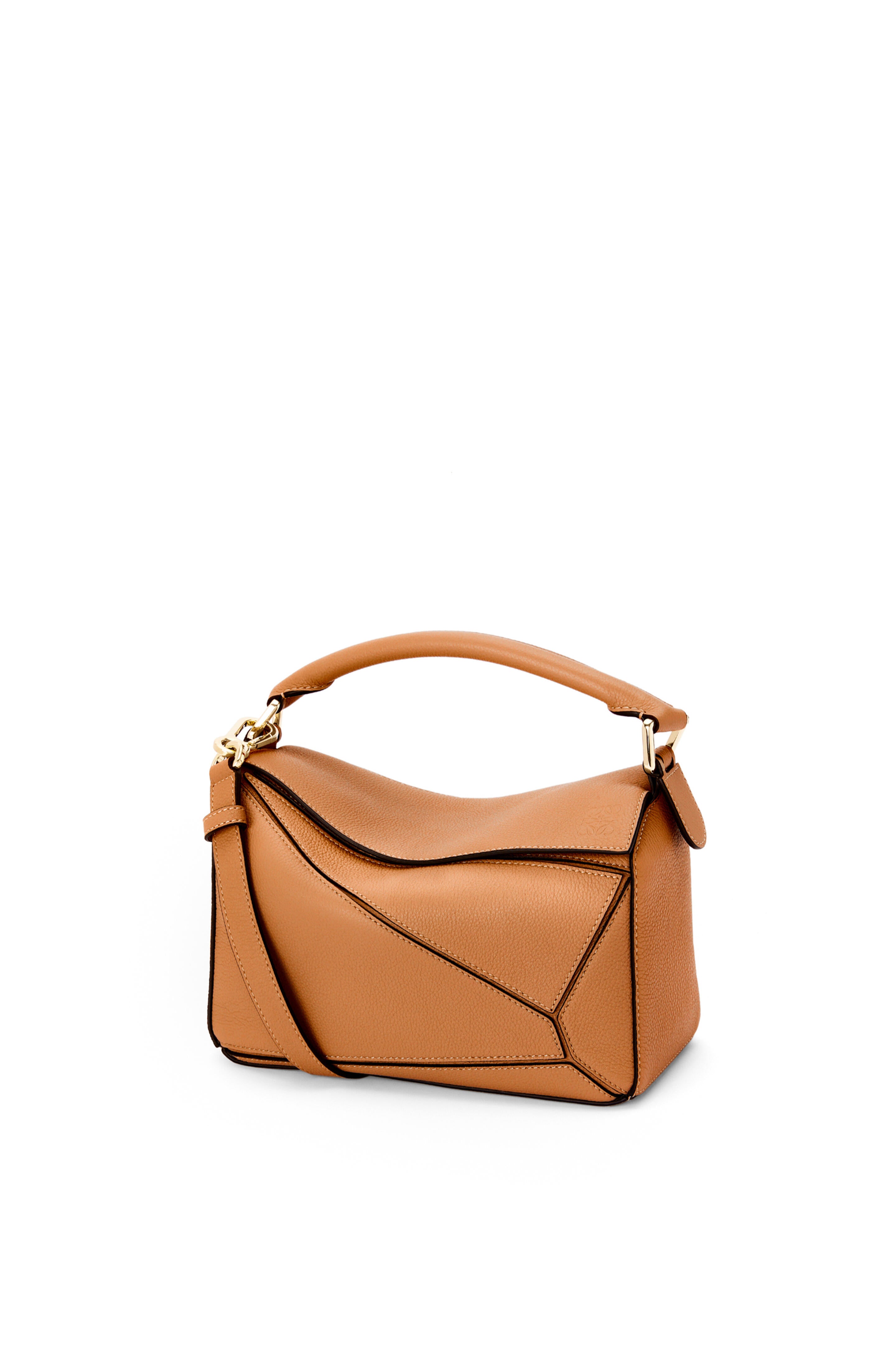 Loewe Mini Puzzle bag in soft grained calfskin Light C