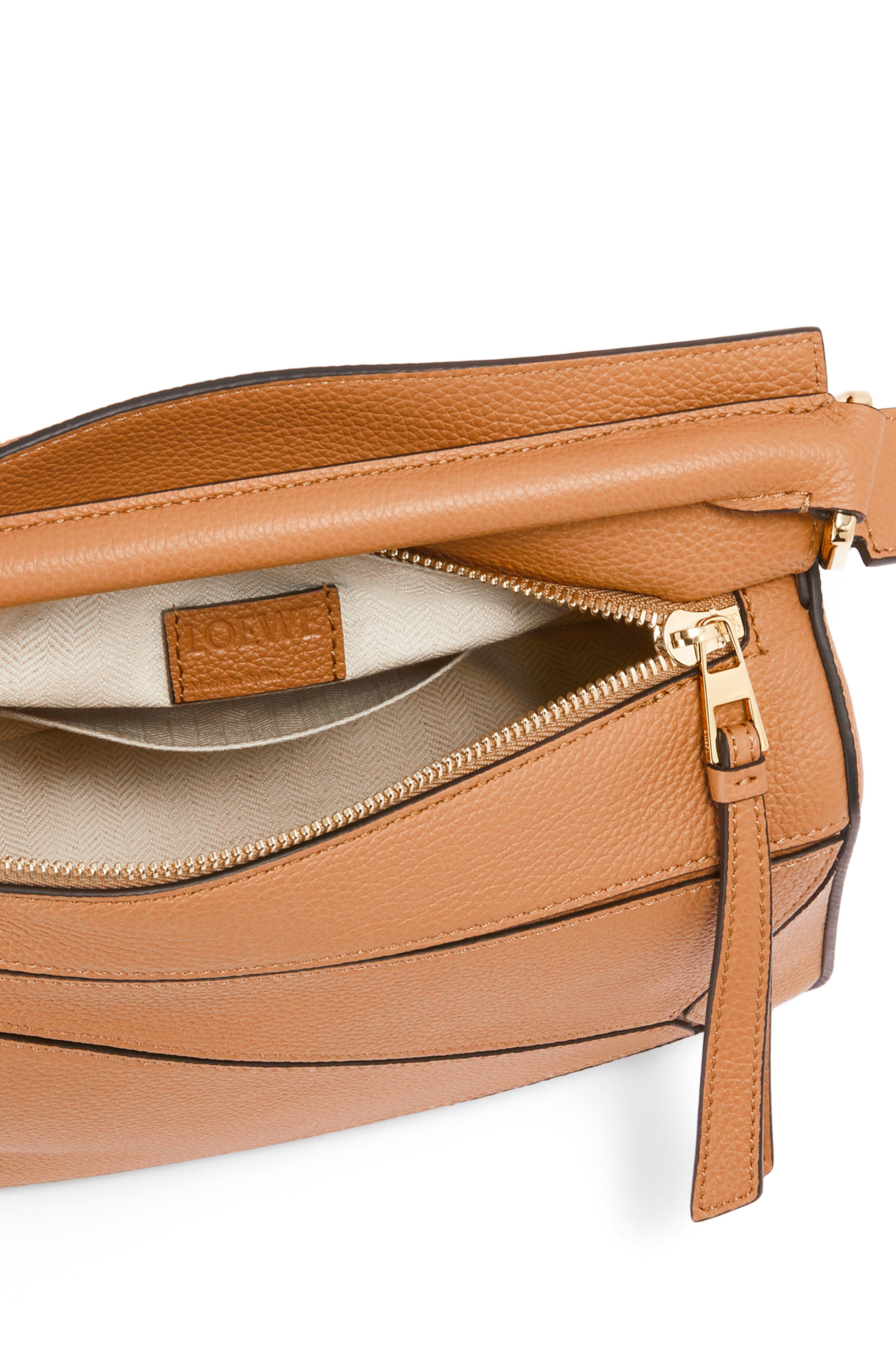 Loewe Mini Puzzle bag in soft grained calfskin Light C